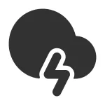 Cloud Lightning SVG Icon